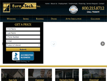 Tablet Screenshot of eurotechinc.net